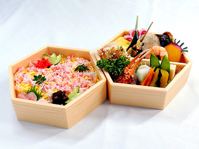 かにちらし六角弁当 白鷺館