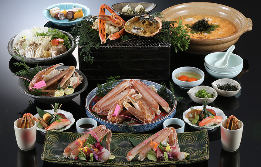 活松葉蟹コース(夜) 和楽