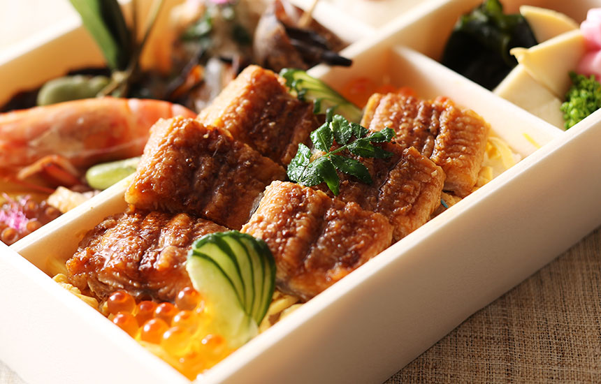 国産うなぎ重弁当 和楽